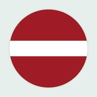 Latvia flag vector icon design. Latvia circle flag. Round of Latvia flag.