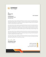 Modern letter head design template for your project.  minimal corporate letterhead template design. Business letterhead  design template. vector