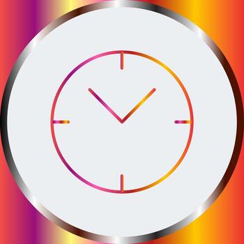 icono de vector de reloj único