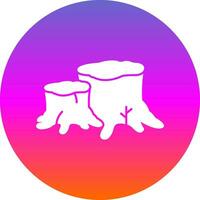 Stump Vector Icon Design