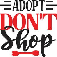 adopt don't shop vector