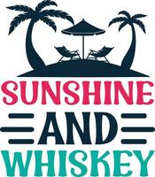 sunshine and whiskey vector