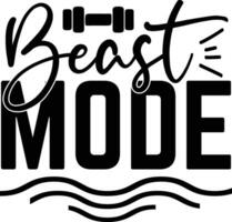 beast mode design vector