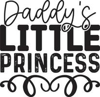 daddy's little princess vector