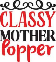 classy mother popper vector