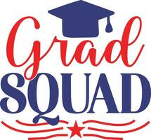 grad squad design vector