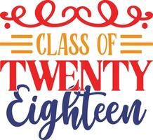 class of twenty eighteen vector