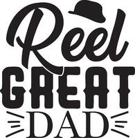 reel great dad vector