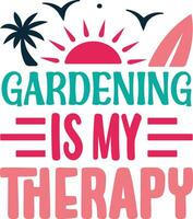 gardening is my therapy vector