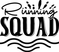 running squad design vector