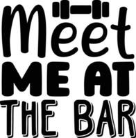 meet me at the bar vector