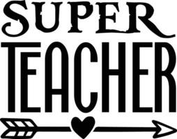 super teacher design vector