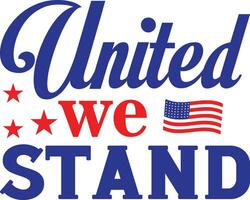 united we stand vector