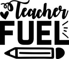 teacher fuel design vector