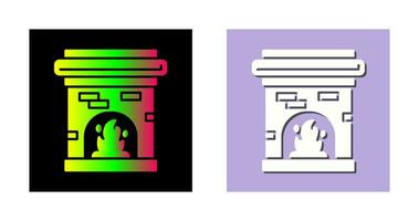 Fireplace Vector Icon