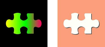 Unique Puzzle Piece Vector Icon