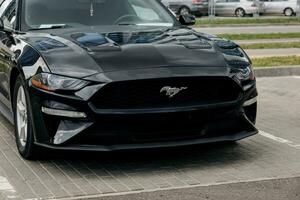 Minsk, Belarus, August 2023 - sportcar Ford Mustang photo