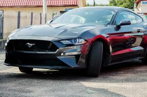 Minsk, Belarus, October  2023 - Ford Mustang photo