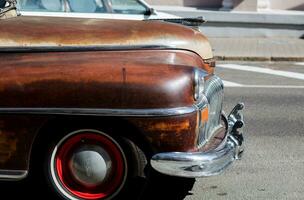 Minsk, Belarus, October 2023 - American vintage automobile DeSoto photo