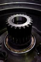 Gear metal wheels. photo