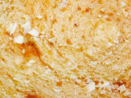 close - up of the texture of an old bread photo