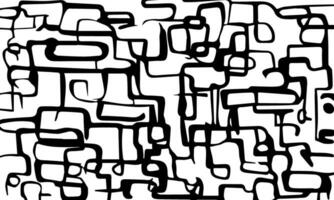 abstract black and white abstract pattern of a bunch of shapes vector