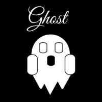 Halloween Ghost vector sticker