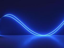 neon light wave background. glowing futuristic abstract background. neon light background. photo