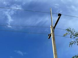 high voltage tower, electricity transmission photo