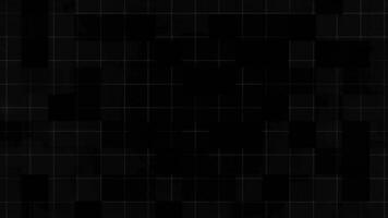 Digital small squares animation black and white pixels video background. geometric pattern, abstract animated background