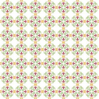 Ornament pattern design template with decorative motif.  background in flat style. repeat and seamless vector