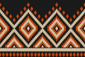 Abstract ethnic ikat art. Seamless pattern in tribal. Aztec geometric ornament print. vector