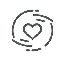 Core values as trust related icon outline and linear vector. vector