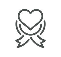 Core values as trust related icon outline and linear vector. vector