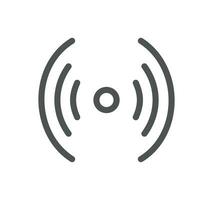 Audio and video related icon outline and linear vector. vector