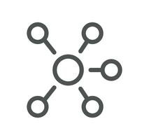 Core values as trust related icon outline and linear vector. vector