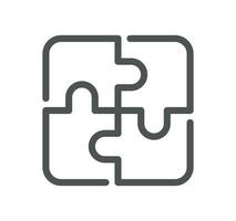 Core values as trust related icon outline and linear vector. vector