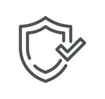 Core values as trust related icon outline and linear vector. vector