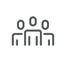 Core values as trust related icon outline and linear vector. vector