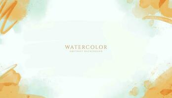 Abstract horizontal watercolor background. Neutral light colored empty space background illustration vector