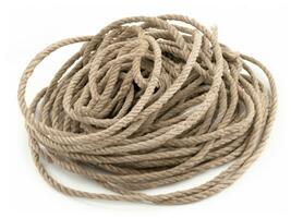 rope isolated on white background photo