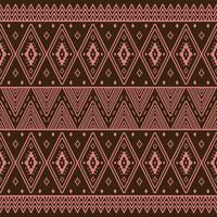 Seamless ethnic oriental pattern. Vector illustration in tribal motif. Pixel style. Geometric abstract texture design for textile and fabric.