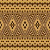 Seamless ethnic pattern vector design for textile and fabric. Pixel style. Geometric abstract art. Illustration of oriental tribal template.