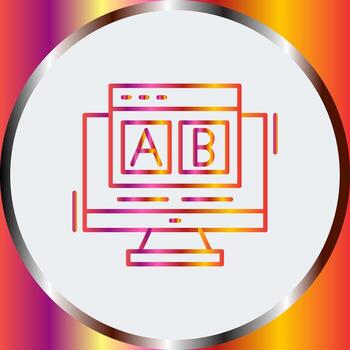 AB Testing Vector Icon