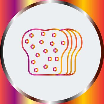 icono de vector de pan