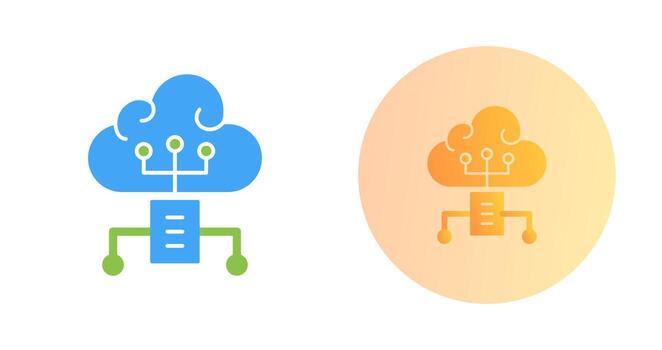 Cloud Computing Vector Icon
