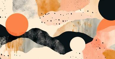 Abstract geometric shapes multicolored background photo