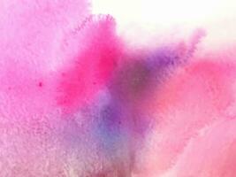 Pink watercolor abstract background photo