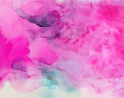 Pink watercolor abstract background photo