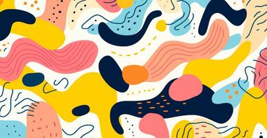 Abstract geometric shapes multicolored bright background photo